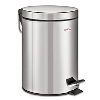 Ведро-контейнер для мусора (урна) с педалью LAIMA Classic, 12 л, зеркальное, нержавеющая сталь, со съемным внутренним ведром в Старом Осколе