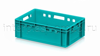 Ящик для мяса и колбасных изделий Е-2 бирюзовый в Старом Осколе Ящик для мяса и колбасных изделий Е-2 бирюзовый в Старом Осколе