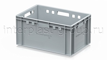 Ящик для мяса и колбасных изделий Е-3 серый в Старом Осколе Ящик для мяса и колбасных изделий Е-3 серый в Старом Осколе