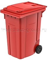 Мусорный контейнер 360 л красный 360 красный в Старом Осколе Мусорный контейнер 360 л красный 360 красный в Старом Осколе
