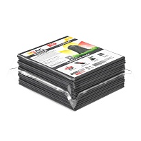 Мешки для мусора 160 л, серые, в пачке 10 шт., ПВД, 40 мкм, 900х1100 мм, i-Bag в Старом Осколе