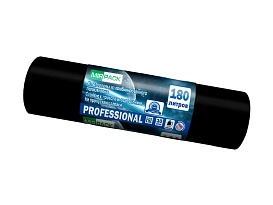 Мешки для мусора 180 л, ароматизированные, черные, в рулоне 10 шт., ПВД, 30 мкм, 1100х930 мм, PROFESSIONAL, 1801044 в Старом Осколе