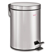 Ведро-контейнер для мусора (урна) с педалью LAIMA Classic, 5 л, зеркальное, нержавеющая сталь, со съемным внутренним ведром в Старом Осколе