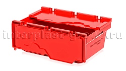 Вкладываемый контейнер KVR 6422 усиленный с распашной крышкой красный