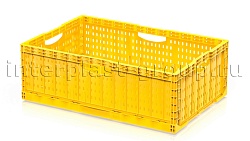 Ящик складной 600х400х220 желтый