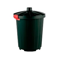Мусорный бак с крышкой 105 л темно-зеленый 105 темно-зеленый в Старом Осколе