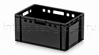 Ящик для мяса и колбасных изделий Е-3 черный в Старом Осколе Ящик для мяса и колбасных изделий Е-3 черный в Старом Осколе