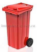 Мусорный контейнер 120 л красный 120 красный в Старом Осколе