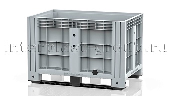 Контейнер iBox сплошной на полозьях с пробкой 2 дюйма серый в Старом Осколе Контейнер iBox сплошной на полозьях с пробкой 2 дюйма серый в Старом Осколе