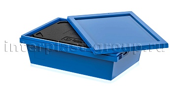 Изотермический контейнер KV 6416 в сборе с крышкой голубой в Старом Осколе