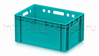 Ящик для мяса и колбасных изделий Е-3 бирюзовый в Старом Осколе Ящик для мяса и колбасных изделий Е-3 бирюзовый в Старом Осколе