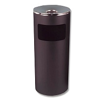 Урна металлическая с пепельницей, Титан, 29 л, черная, оцинкованная сталь в Старом Осколе