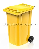Контейнер для мусора 240 л желтый облегченный 240 желтый в Старом Осколе