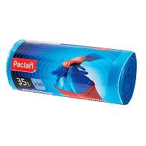 Мешки для мусора 35 л, с ушками, синие, в рулоне 30 шт., ПНД, 10,5 мкм, 640х500 мм, PACLAN Multitop, 600819 в Старом Осколе