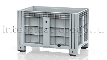 Контейнер iBox сплошной на ножках с пробкой 2 дюйма серый в Старом Осколе Контейнер iBox сплошной на ножках с пробкой 2 дюйма серый в Старом Осколе