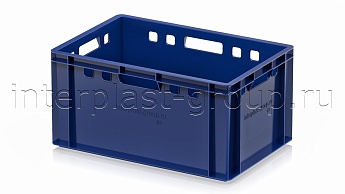 Ящик для мяса и колбасных изделий Е-3 темно-синий в Старом Осколе Ящик для мяса и колбасных изделий Е-3 темно-синий в Старом Осколе