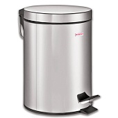 Ведро-контейнер для мусора (урна) с педалью LAIMA Classic, 20 л, зеркальное, нержавеющая сталь, со съемным внутренним ведром