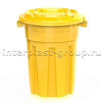 Мусорный бак универсальный  80 л желтый 80 желтый в Старом Осколе