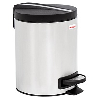 Ведро-контейнер для мусора (урна) с педалью LAIMA Modern, 5 л, матовое, нержавеющая сталь в Старом Осколе Ведро-контейнер для мусора (урна) с педалью LAIMA Modern, 5 л, матовое, нержавеющая сталь в Старом Осколе