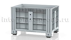 Контейнер iBox сплошной на ножках серый